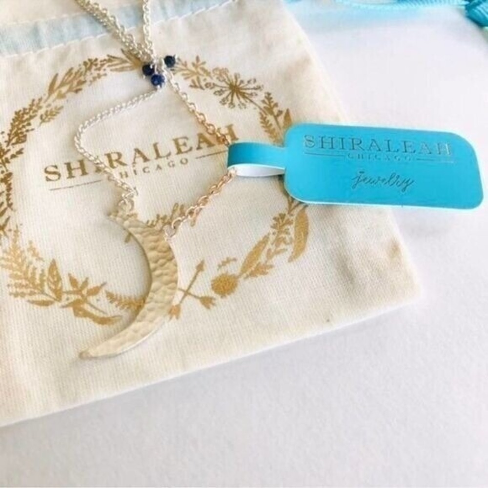 NWT SHIRALEAH‎ Moon Lariat Necklace ANTHROPOLOGIE Celestial